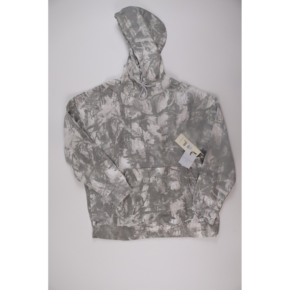 Public Supply NYC Hoodie Hunting Camo Snow Medium Gray White Streetwear Casual